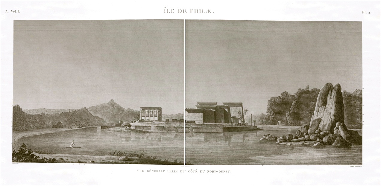 view of philae description egypte antiquités antiquity egypt