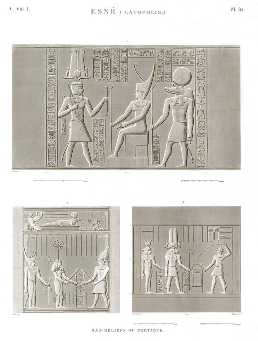 Bas relief esna description egypte antiquités egypt antiquity