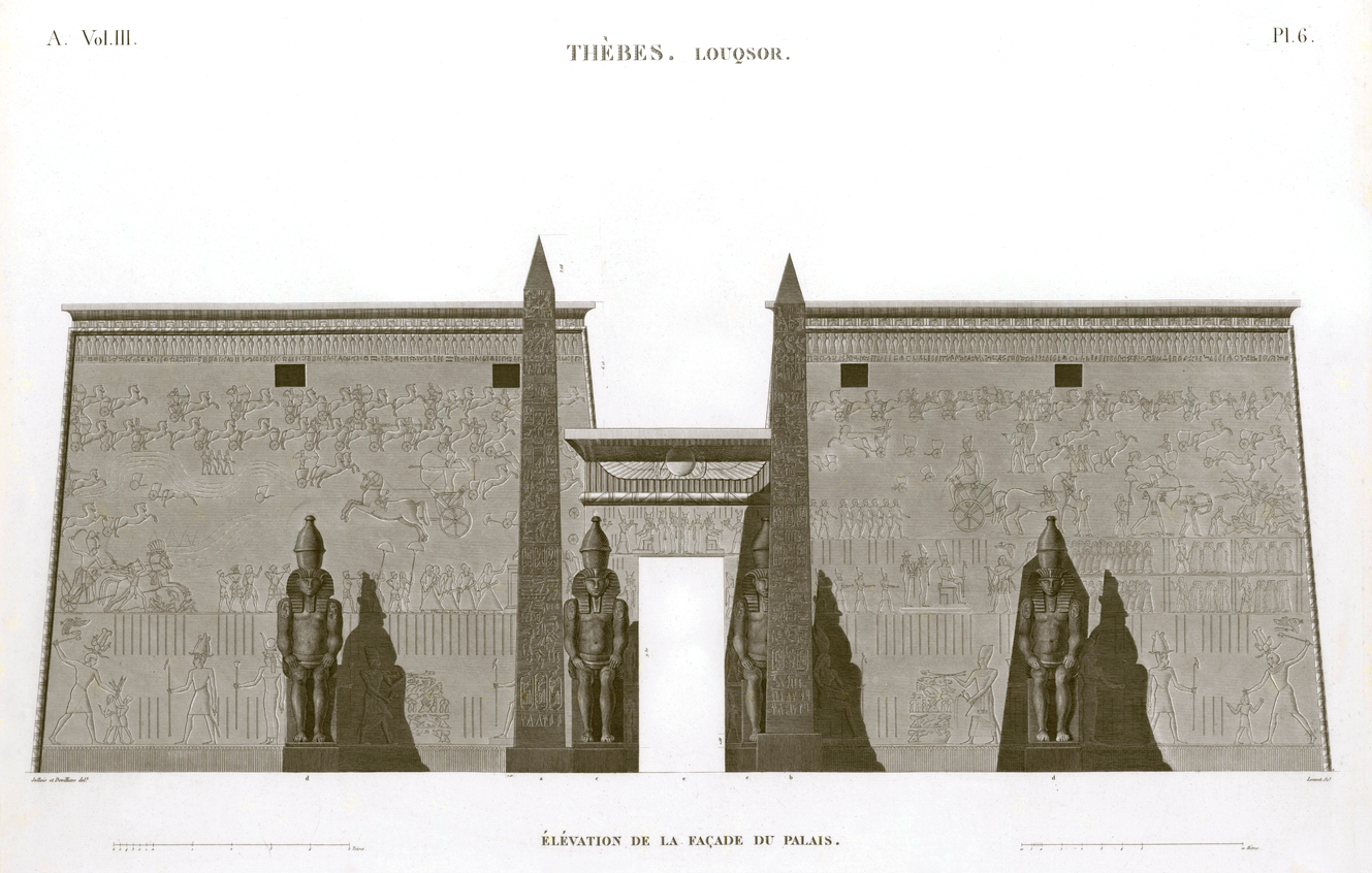 Pl.6 - Elevation of the palace facade