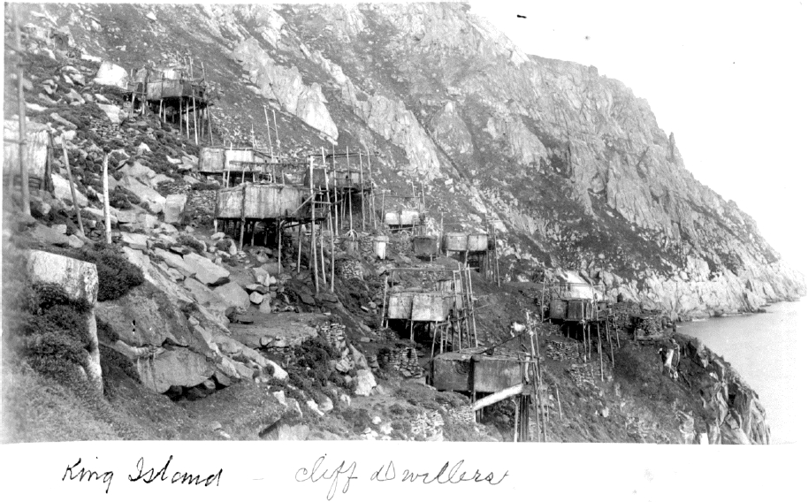 Historical photo of King Island in 1888
