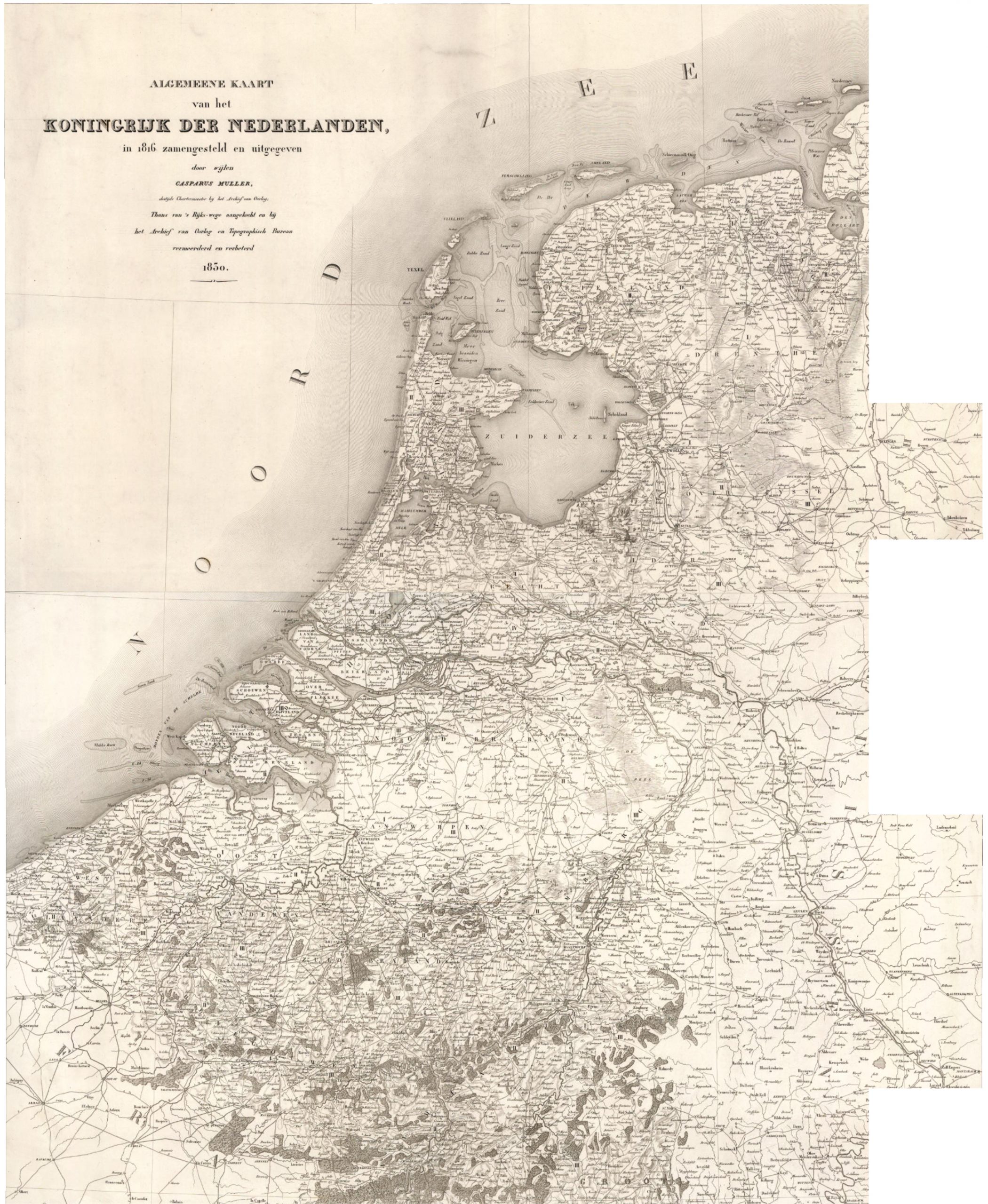 1830 Netherlands Map
