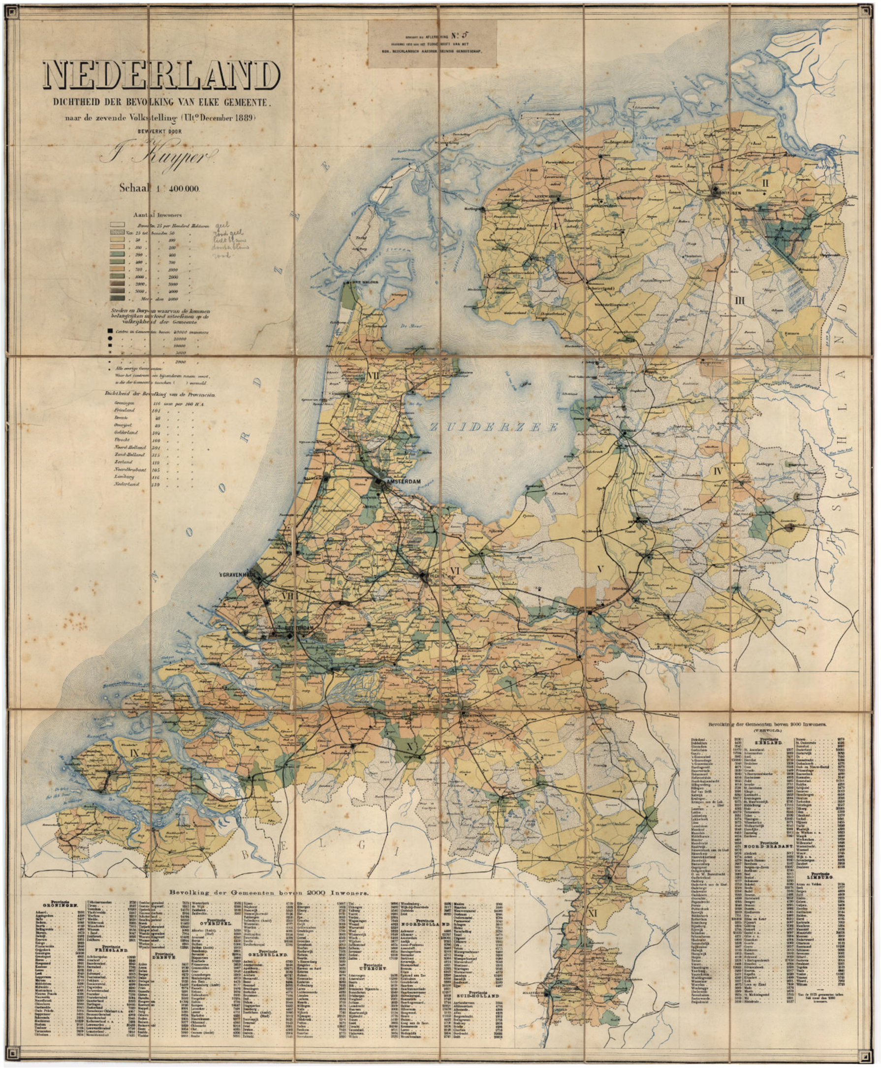 1889 Netherlands Map