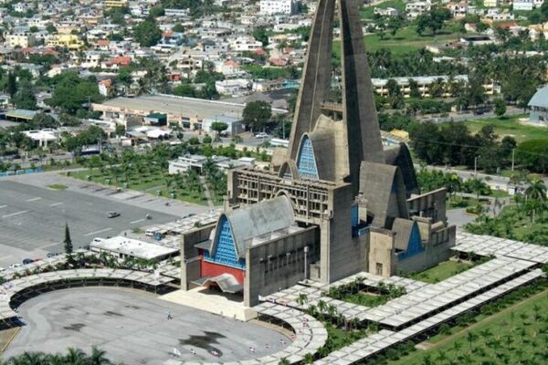Aerial view of the Basílica de Higüey, Dominican Republic