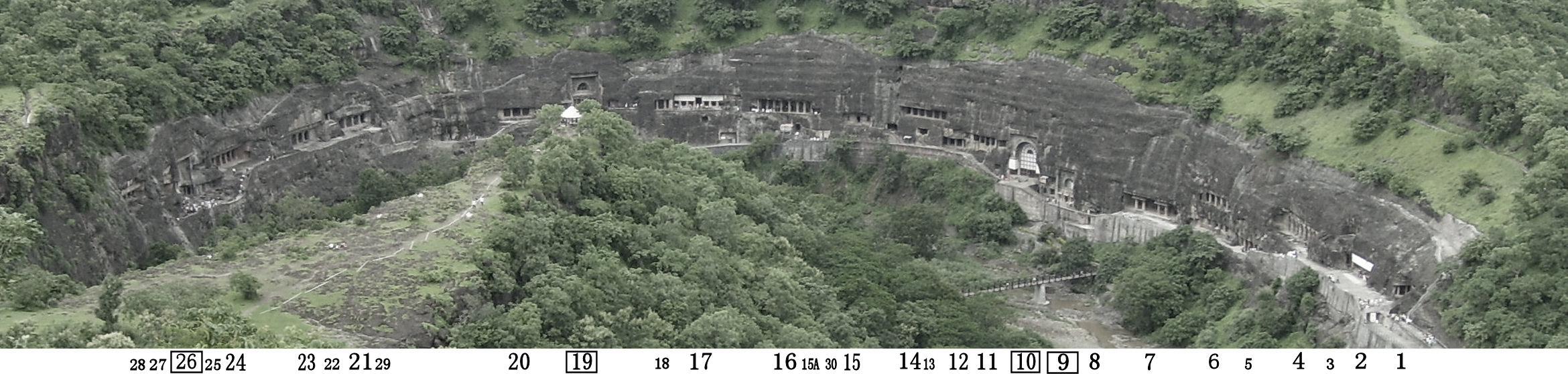 Ajanta Caves Panorama