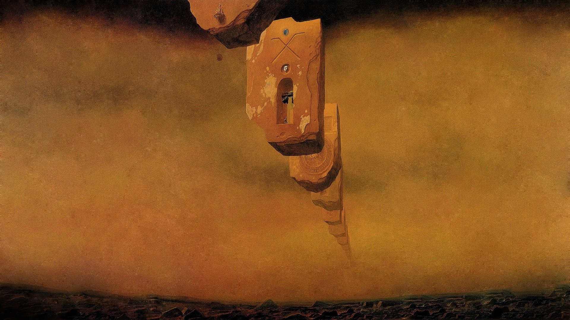 Zdzisław Beksiński's Dystopian Surrealist Landscapes