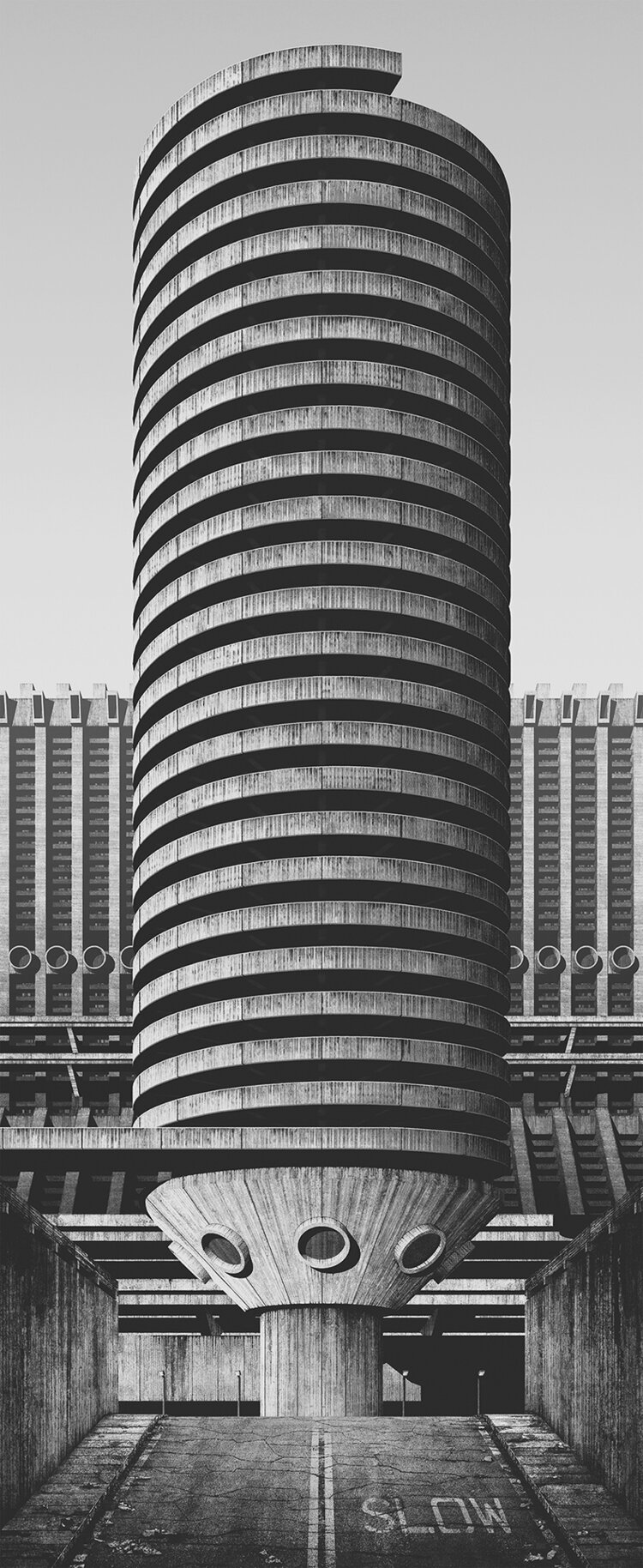 Clemens Gritl A Future City From The Past High Rise Brutalist Building