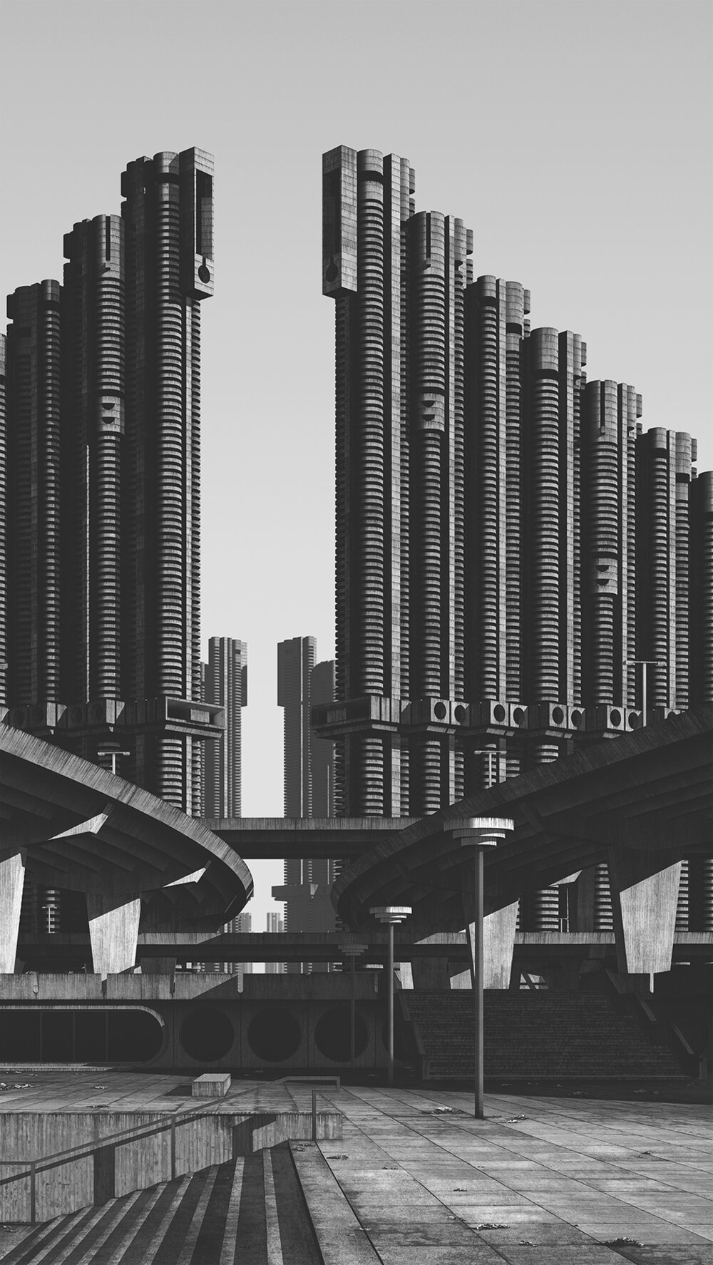 Clemens Gritl A Future City From The Past High Rise Brutalist Building