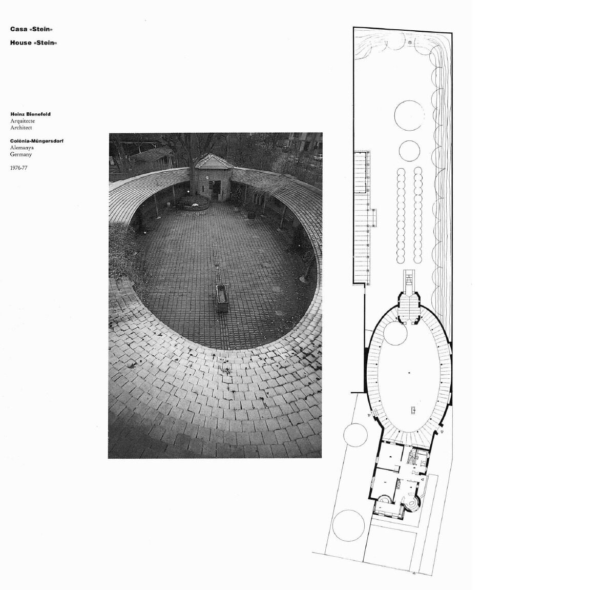 Heinz Bienefeld Jeff Stein House Brick Plan