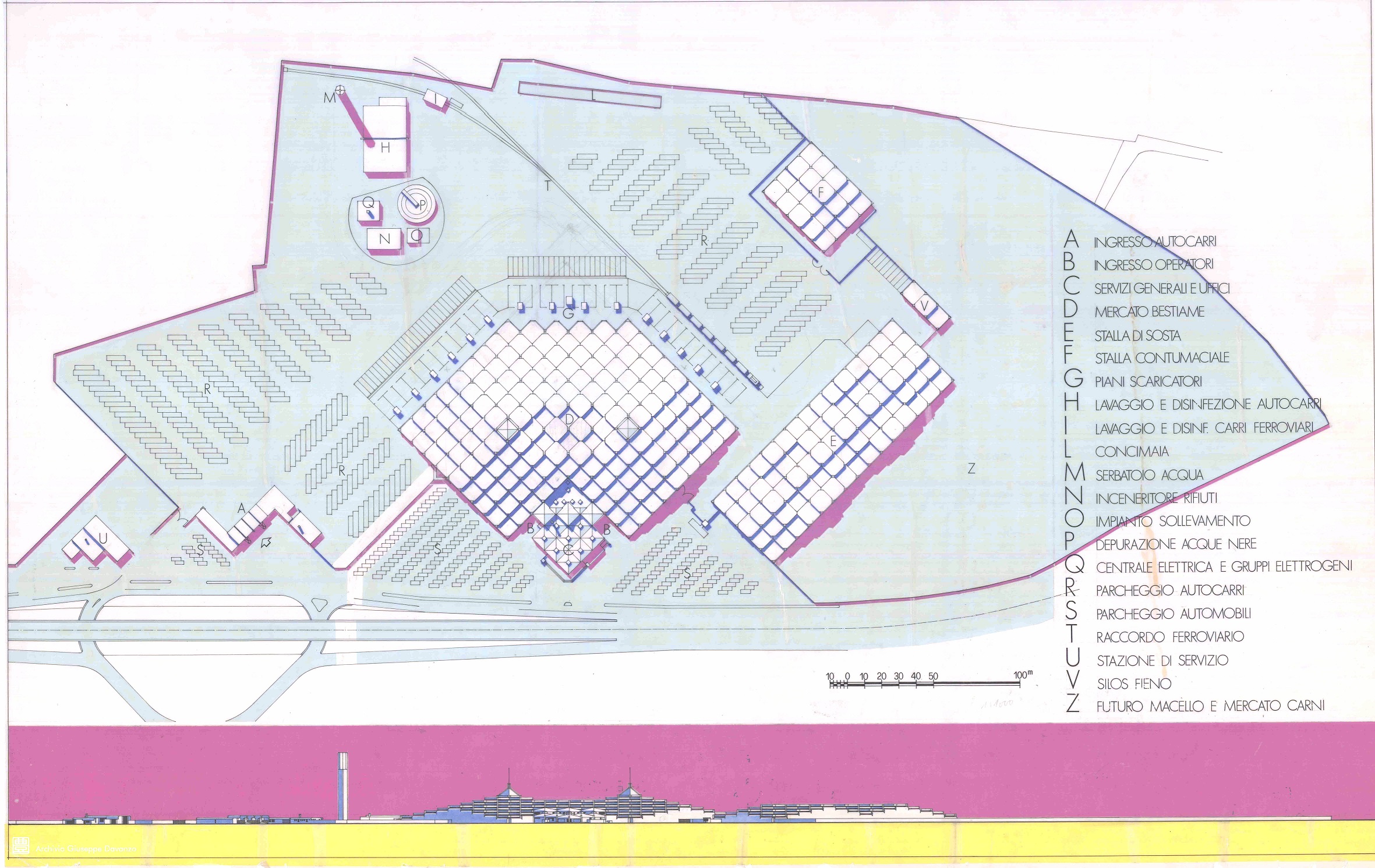 Foro Boario Padova Giuseppe Davanzo Plan