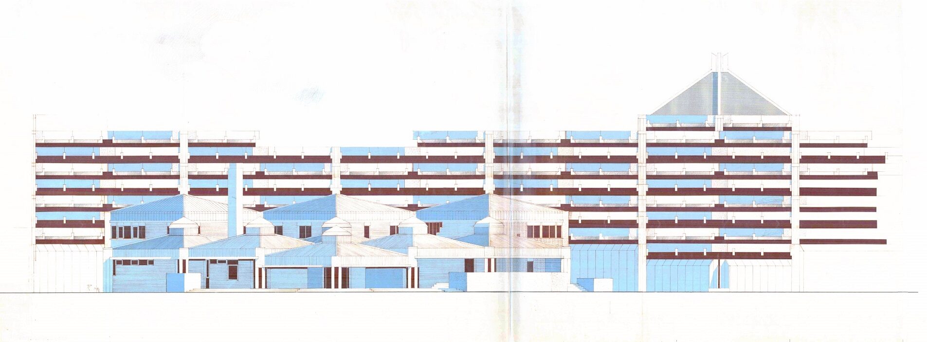 Foro Boario Padova Giuseppe Davanzo Elevation