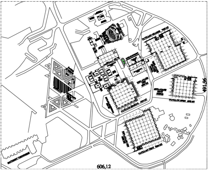 © Datum Antique Jean Francois Lamoureux and Jean-Louis Marin The Dakar International Fair Grounds Exhibition Centre Plan
