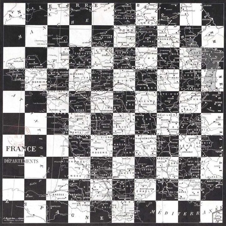 The French Departments, the History of the Grid Map of France