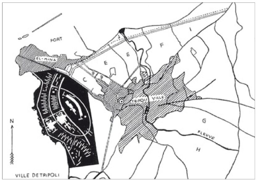 Niemeyer proposal, urban plan for a third urban core around the fair