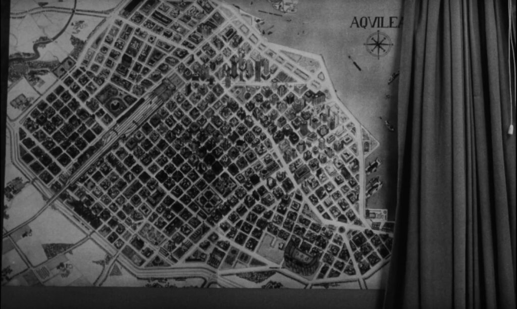 Map of Aquilea made of parts of Buenos Aires Invasion Hugo Santiago