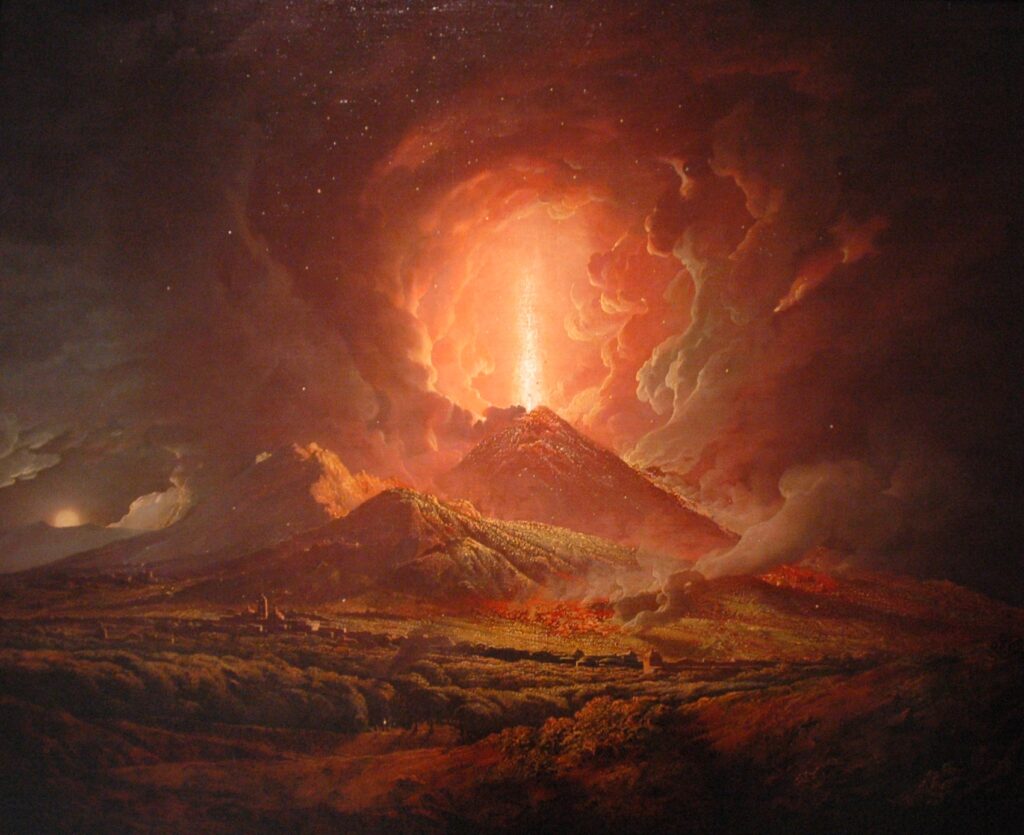 Joseph Wright of Derby, Vesuvius from Portici, 1775