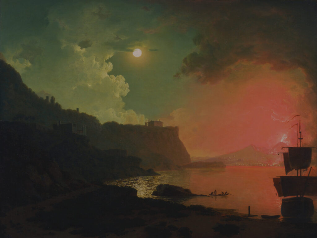 Joseph Wright of Derby, Vesuvius from Posillipo, 1788