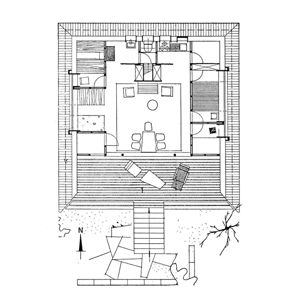 Zelthaus Justus Dahinden Plan